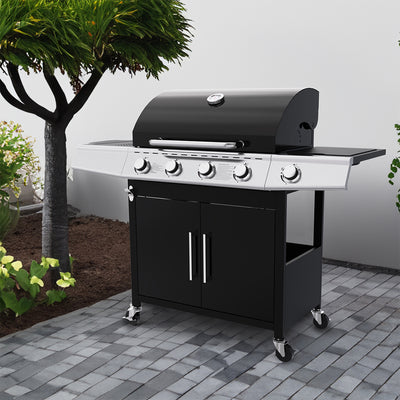 Royal Gourmet 4-Burner Gas Grill with Side Burner