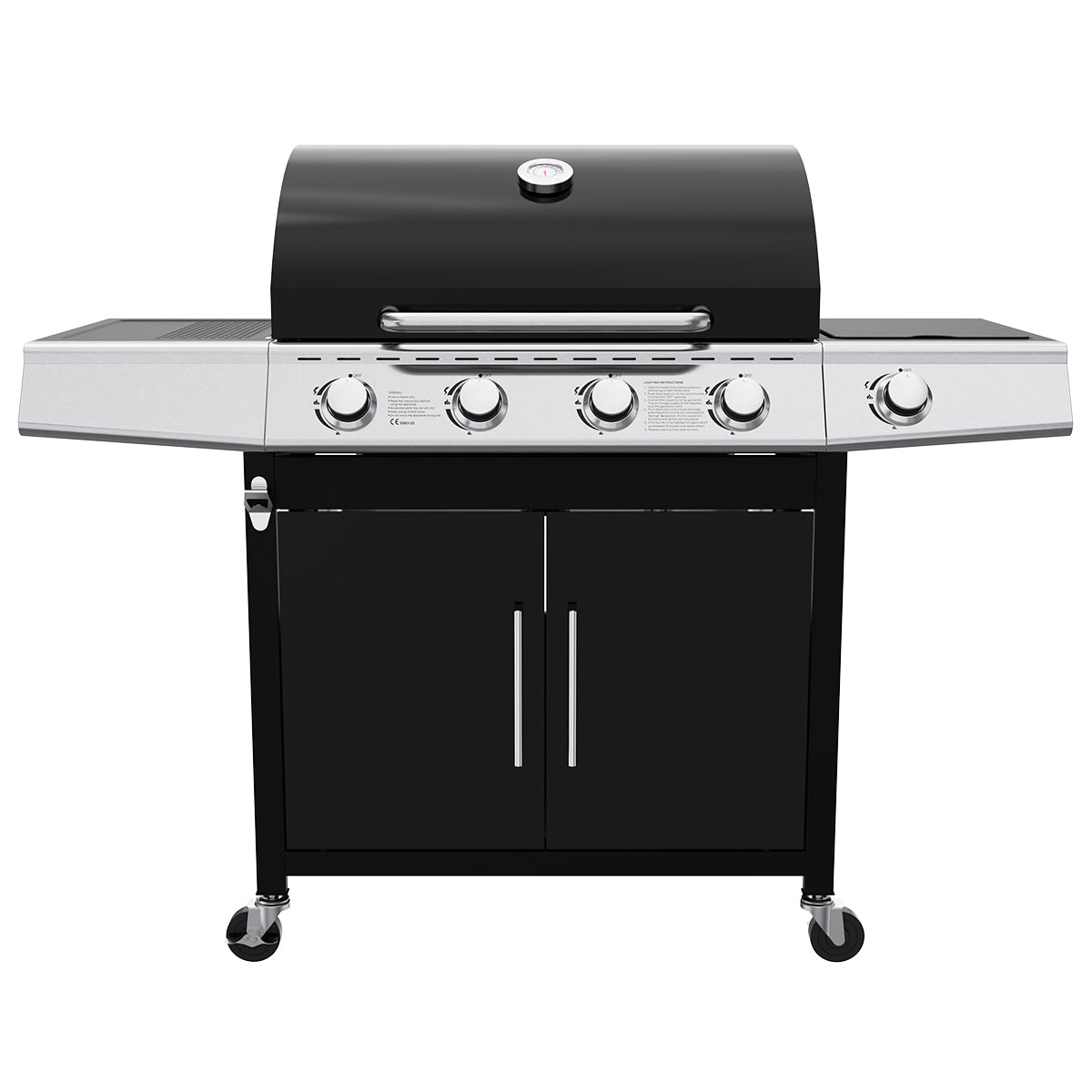 Royal Gourmet 4-Burner Gas Grill with Side Burner