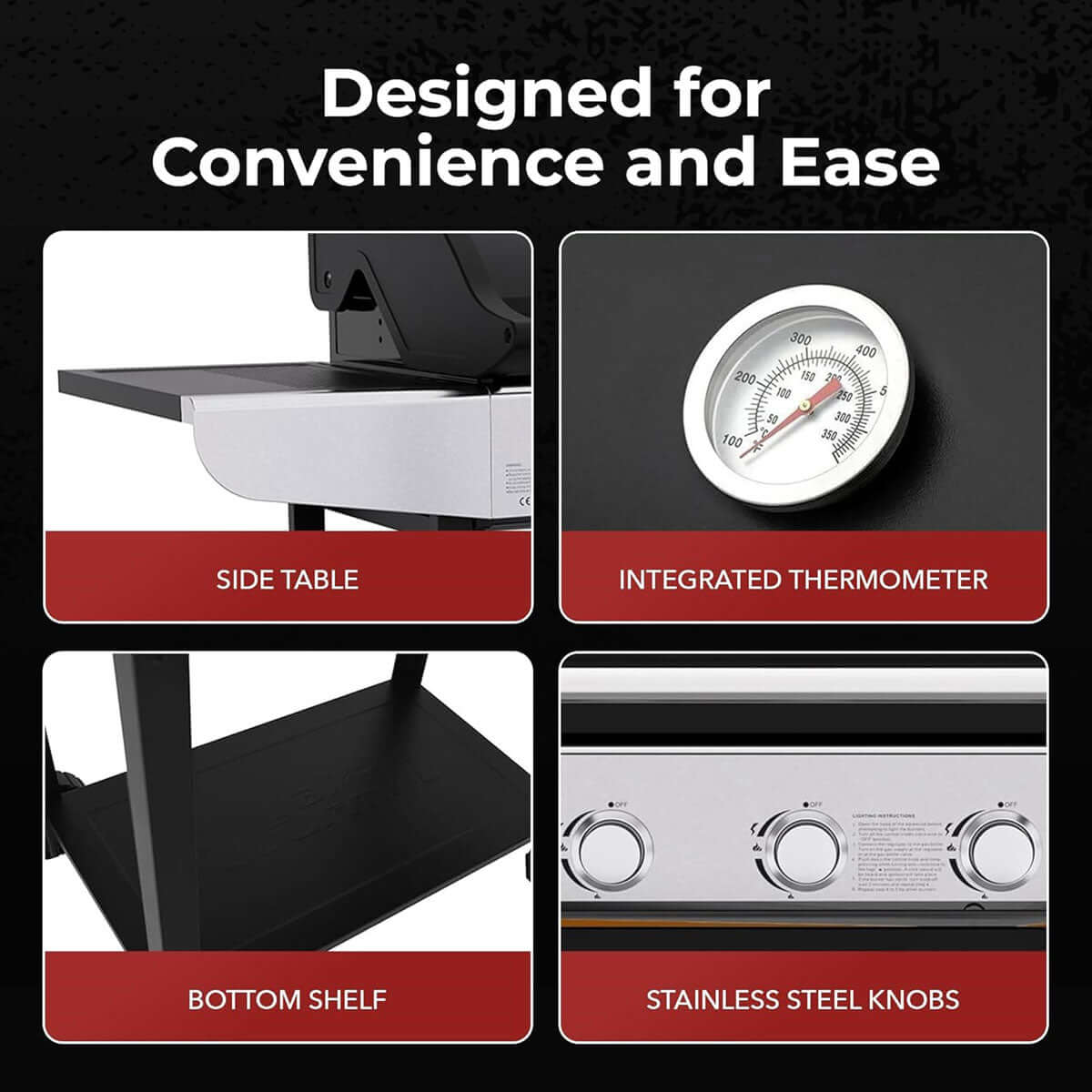 Royal Gourmet Gas Outdoor BBQ Grill - 3 Burners and Side Burner Parts