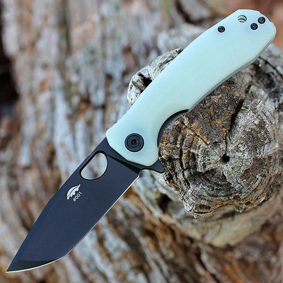 Honey Badger Limited Edition Medium Tanto Knife D2 - Jade G10