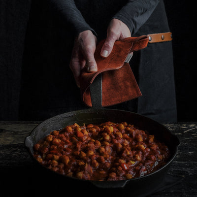 Suede Leather Pot Holder - Black - Shop  Cookware Accessories at  Trekaline
