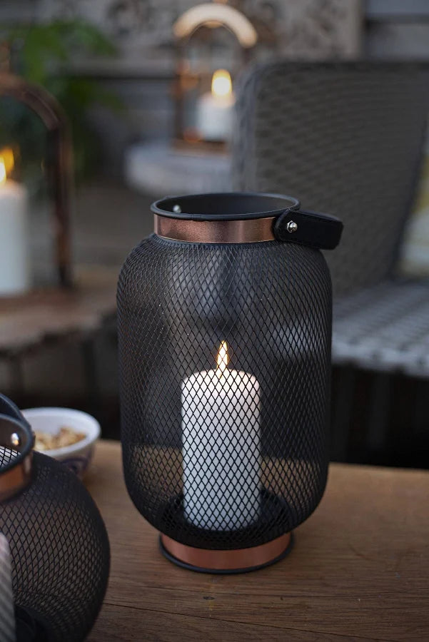 La Hacienda Zora Large Steel Mesh Lantern