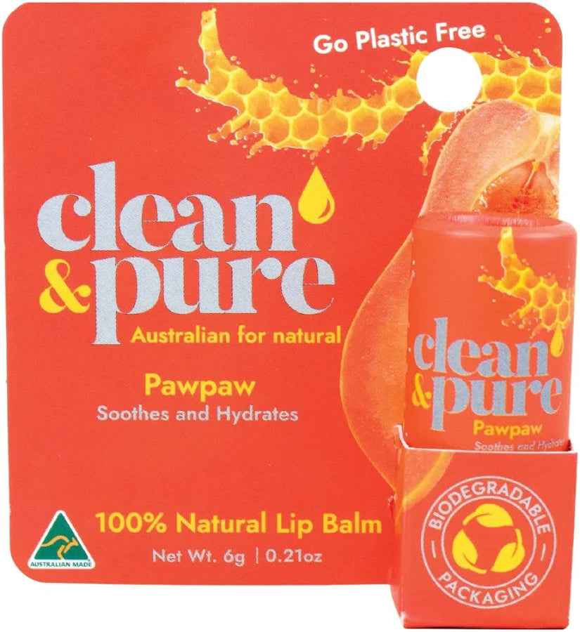 Clean & Pure Pawpaw Soothing Lip Balm - Shop  Lip Balm at  Trekaline
