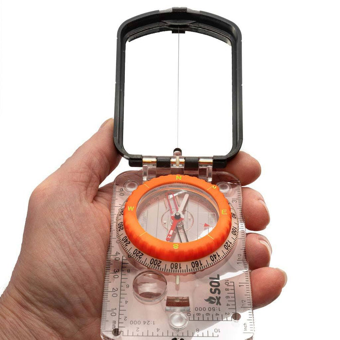 Survive Outdoors Longer Sighting Compass with Mirror