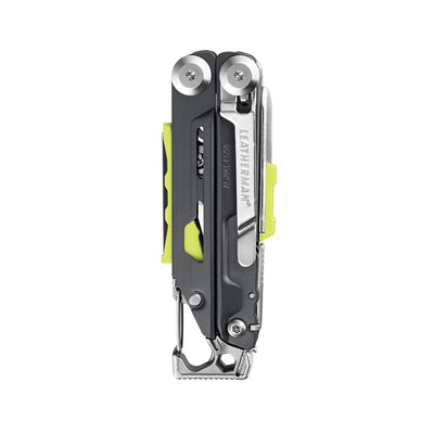 Leatherman Signal multi-tool with 19 essential survival tools in closed position, ideal for outdoor adventures in the UAE.