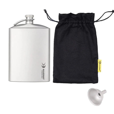 Titanium Hip Flask and Funnel - 8.4 oz / 248 ml - Shop  Flasks at  Trekaline