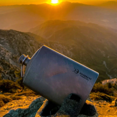 Titanium Hip Flask and Funnel - 8.4 oz / 248 ml - Shop  Flasks at  Trekaline