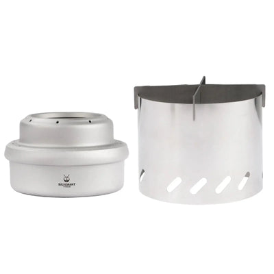SilverAnt Ultralight Titanium Stove Cross Stand and Windshield for outdoor cooking in UAE