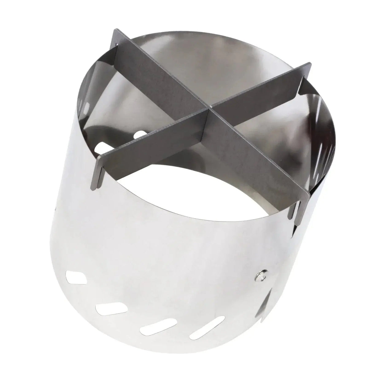 SilverAnt Ultralight Titanium Stove Cross Stand and Windshield for camping.