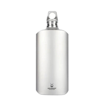 SilverAnt Ultralight Titanium Water Bottle Slim - 27 oz / 800 ml