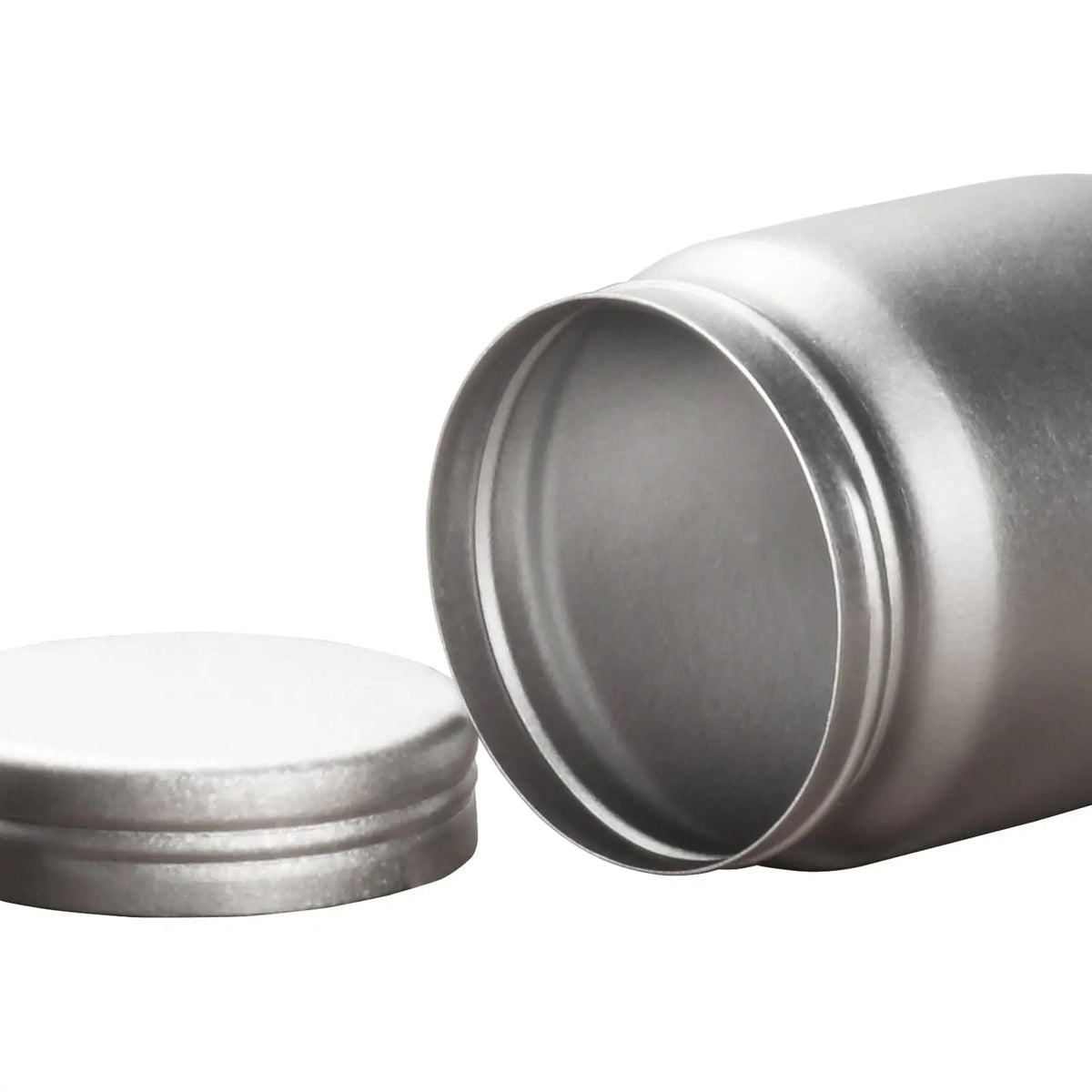 SilverAnt Titanium Container open lid thread detail