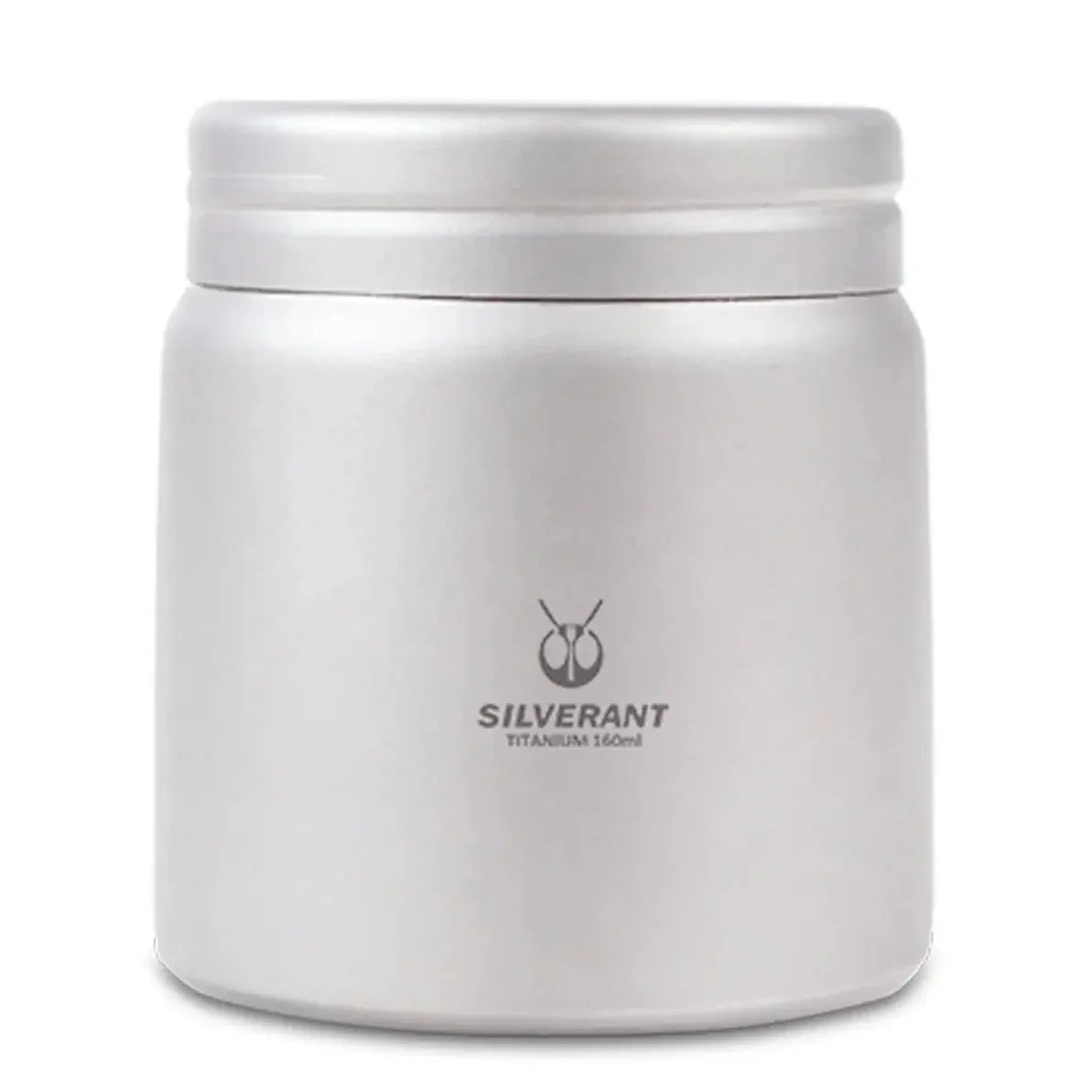 SilverAnt Titanium Container sandblasted finish front view