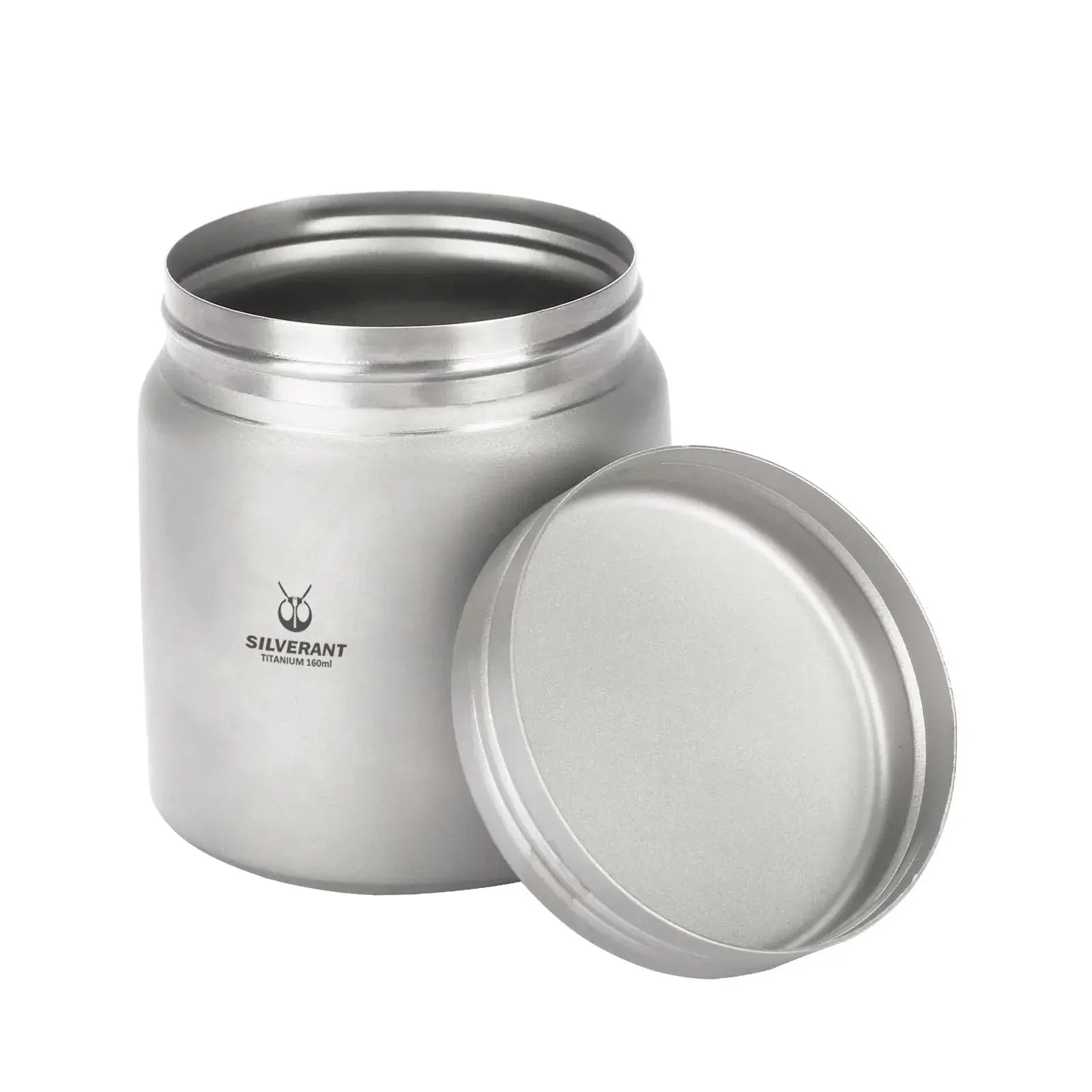 SilverAnt Titanium Container - Sandblasted EDC Storage, ideal ultralight storage for outdoor adventures, durable and versatile design.