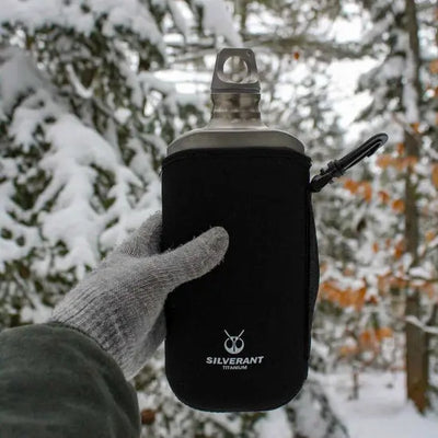 SilverAnt Ultralight Titanium Water Bottle Slim - 27 oz / 800 ml