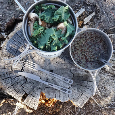 Ultralight 3-Piece Titanium Camping Cookware Set - Shop  Cooksets at  Trekaline