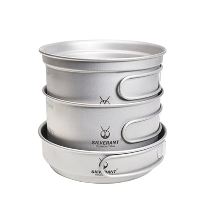 Ultralight 3-Piece Titanium Camping Cookware Set - Shop  Cooksets at  Trekaline