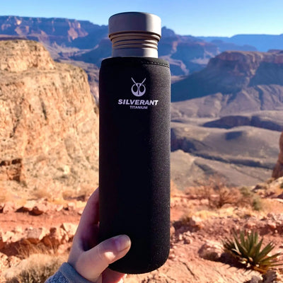 SilverAnt Round Titanium Water Bottle 800 ml - Shop  Water Bottles at  Trekaline
