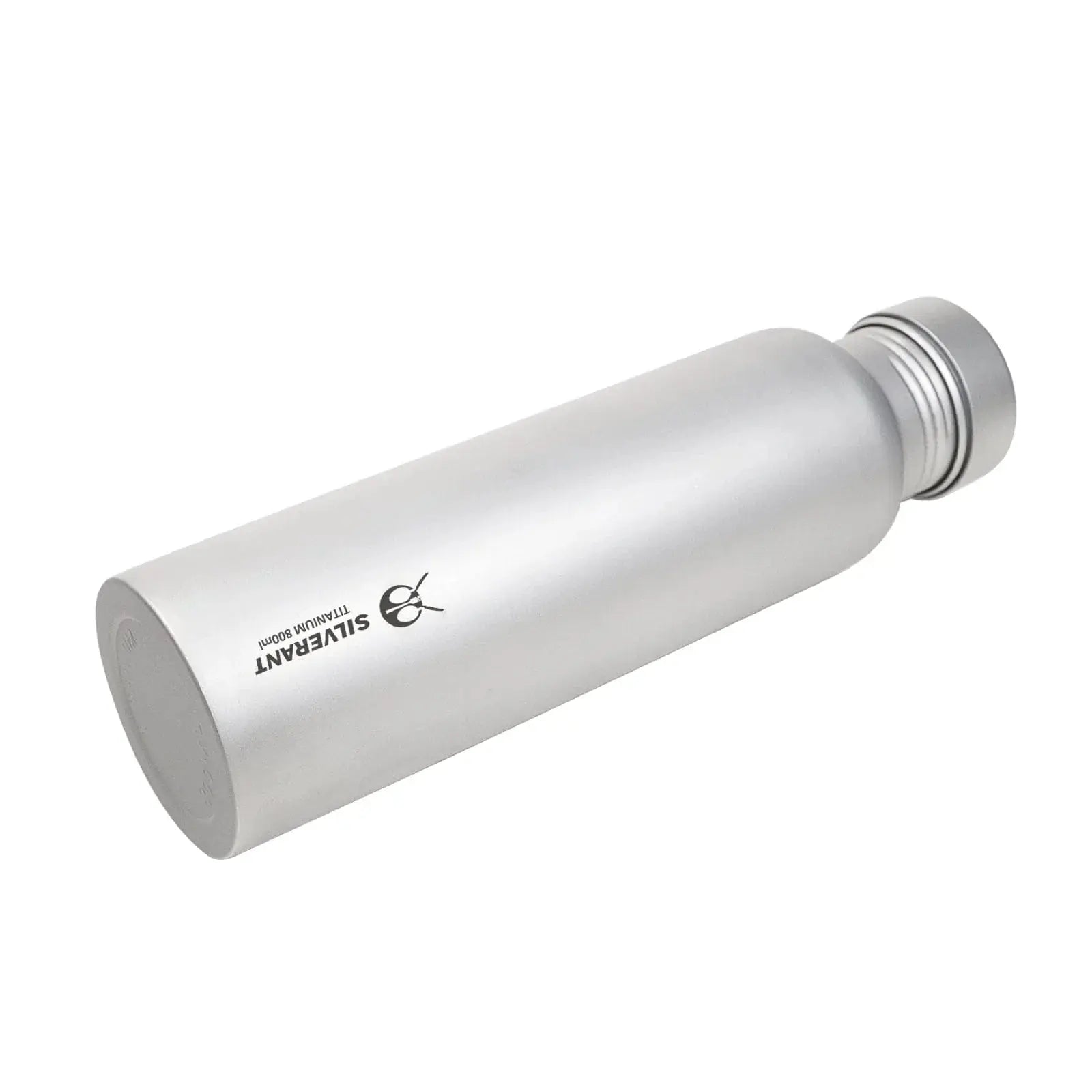 Ultralight SilverAnt Round Titanium Water Bottle - 27 oz / 800 ml with thermal sleeve