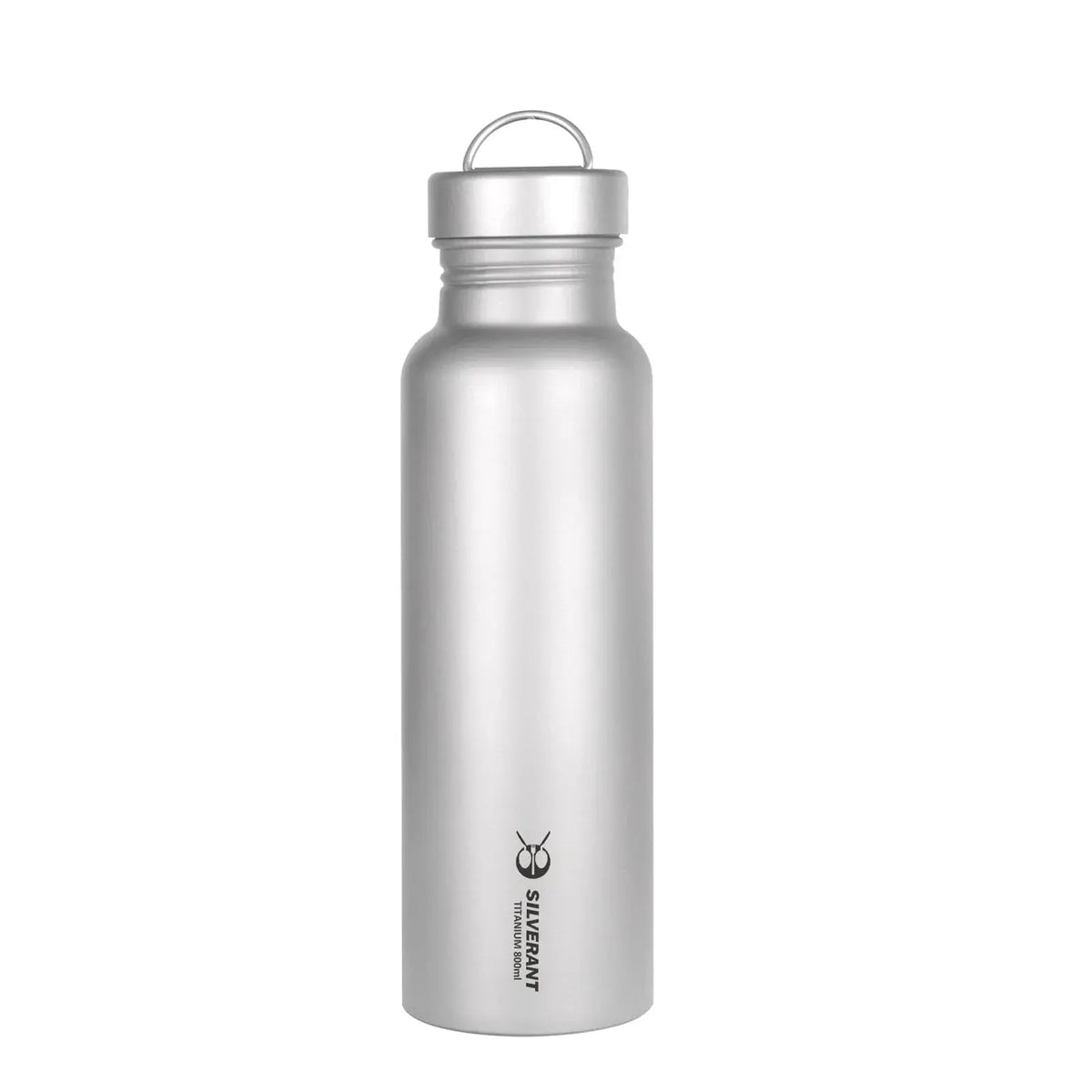SilverAnt Round Titanium Water Bottle - 27 oz / 800 ml for UAE hiking