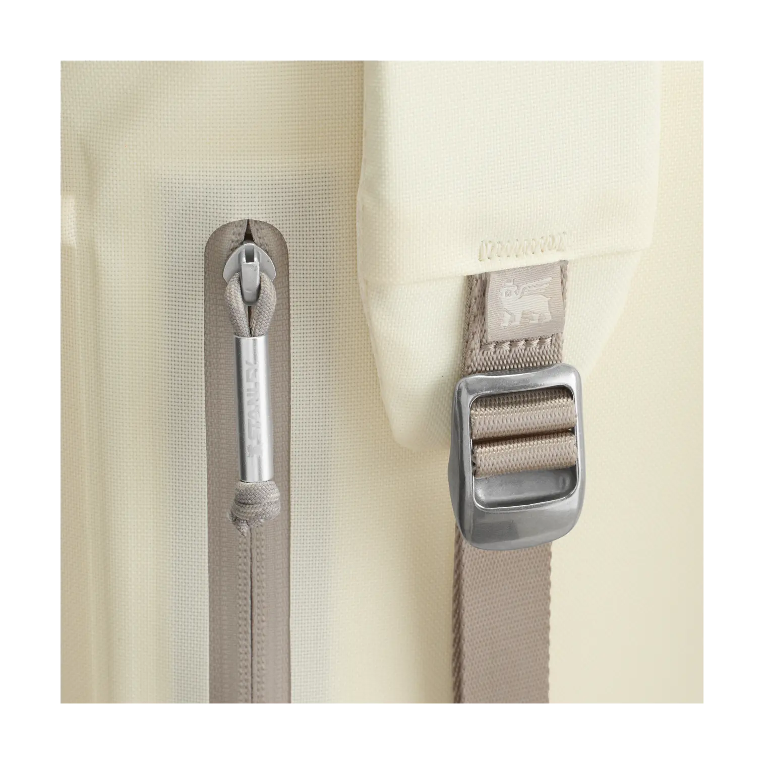 Stanley All Day Madeleine Midi Cooler Backpack 14L back and straps - Cream Color
