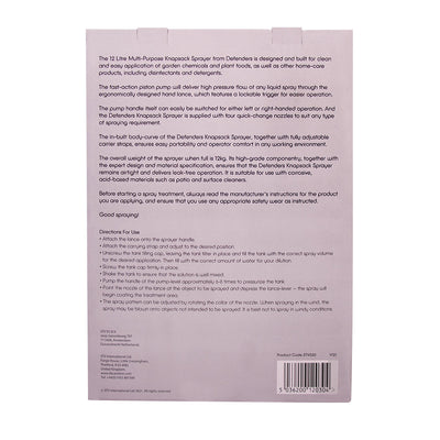 STV Defenders Multi-Purpose Knapsack Pressure Sprayer