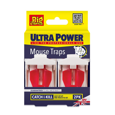 STV Big Cheese Ultra Power Ready-Baited Mouse Trap 2-Pack