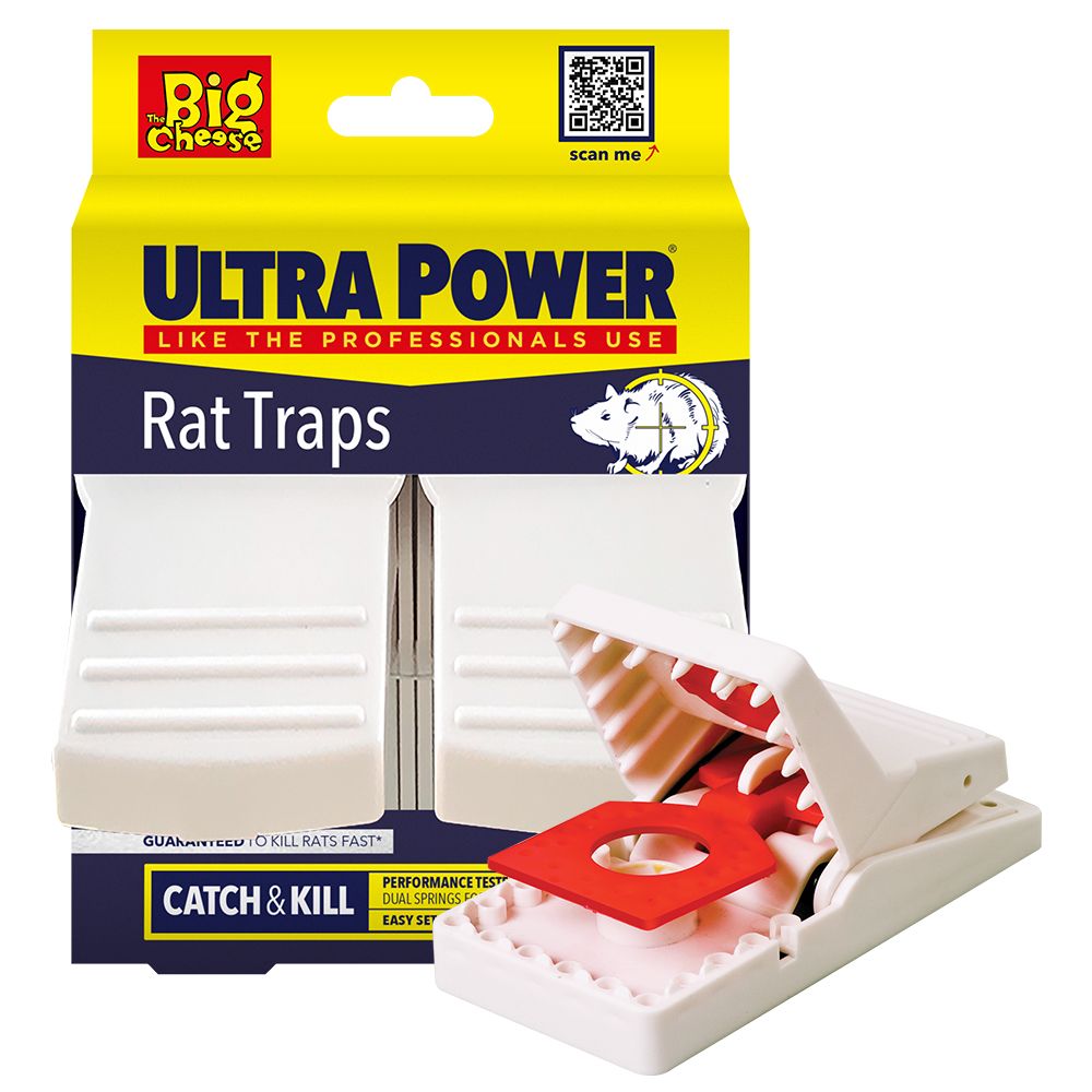 STV Big Cheese Ultra Power Ready-Baited Rat Trap 2-Pack