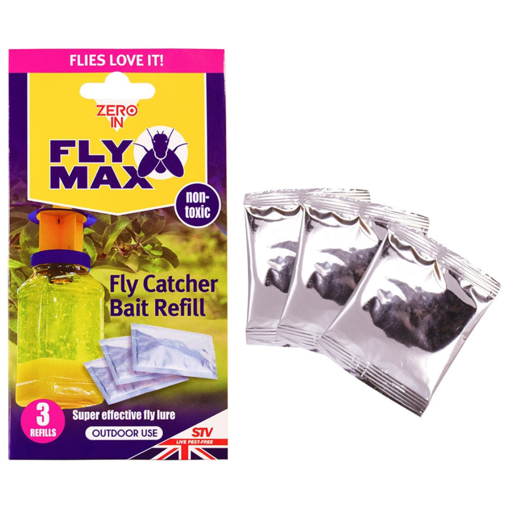 STV Zero In Fly Catcher Bait Refill Sachet 3 Pack
