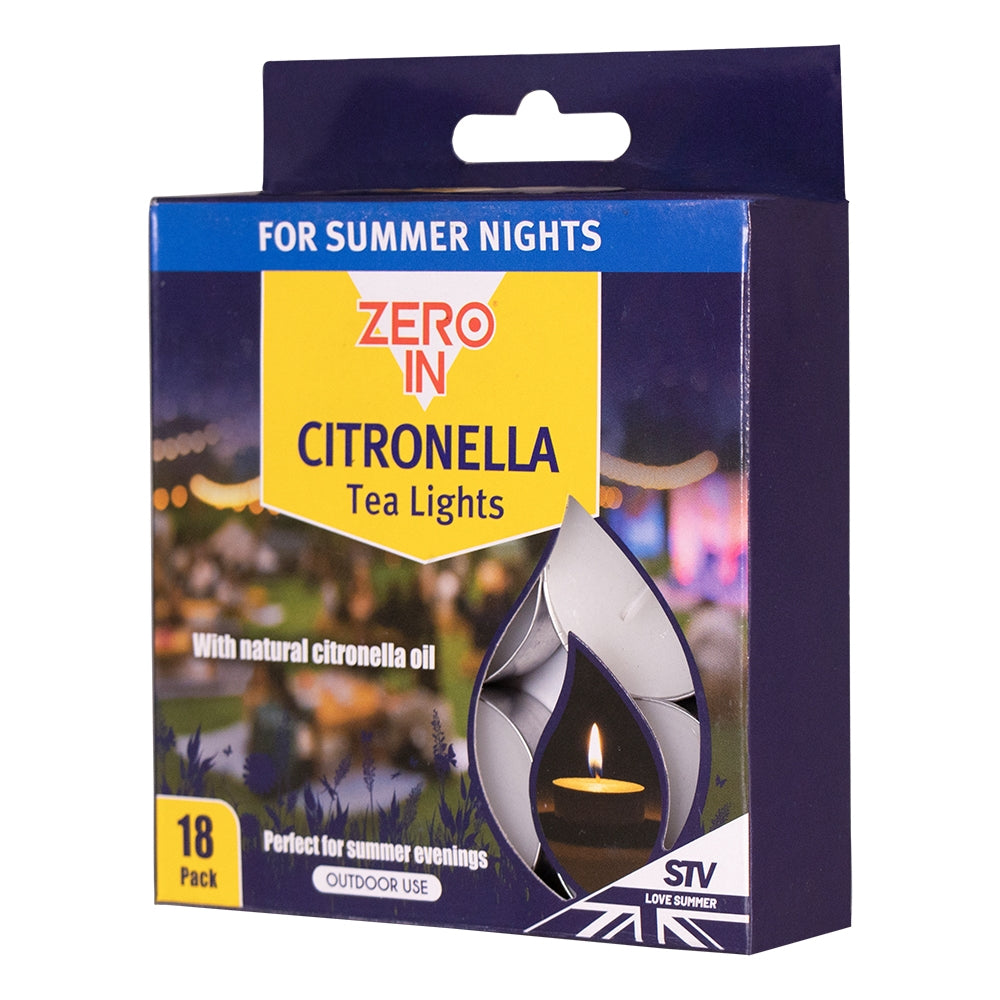 STV Zero In Citronella Tealights 18-Pack - Shop Insect Repellent Devices at Trekaline