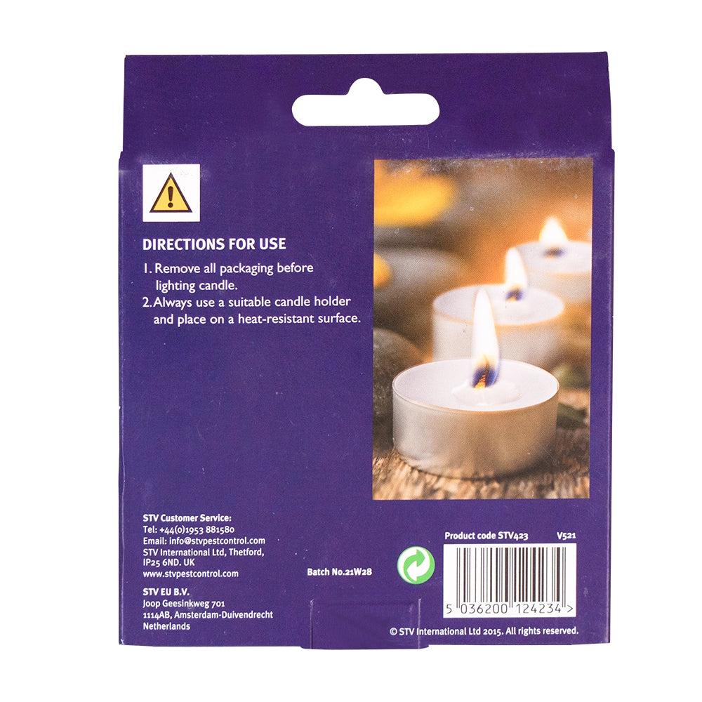 STV Zero In Citronella Tealights 18-Pack - Shop Insect Repellent Devices at Trekaline