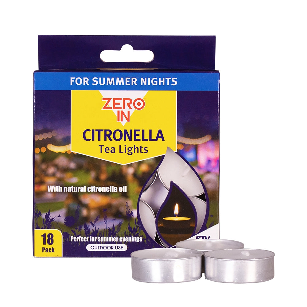 STV Zero In Citronella Tealights 18-Pack - Shop Insect Repellent Devices at Trekaline