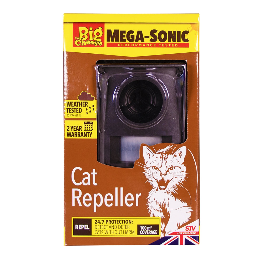 STV Big Cheese Mega-Sonic Solar Cat Repeller [QA Type - ]