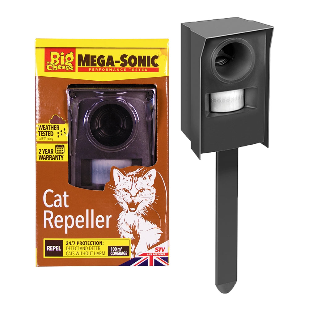 STV Big Cheese Mega-Sonic Solar Cat Repeller [QA Type - ]