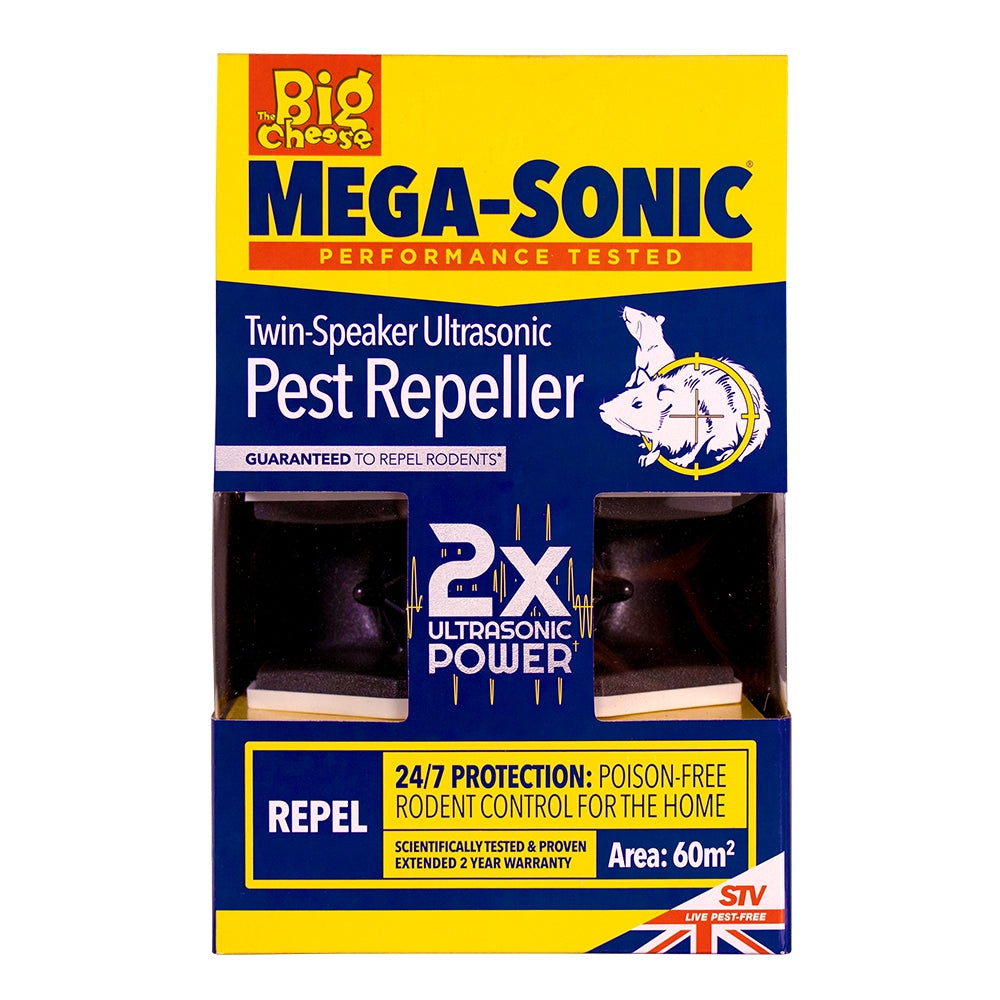 STV Big Cheese Mega-Sonic Twin-Speaker Pest Repeller