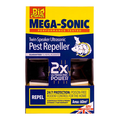STV Big Cheese Mega-Sonic Twin-Speaker Pest Repeller
