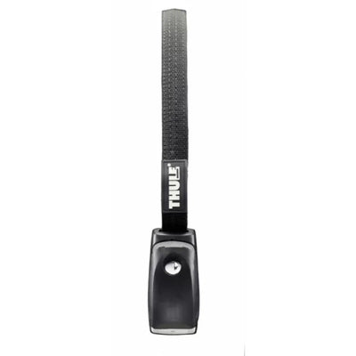 Thule Locking Strap - 275 cm with One Key locking cylinders, featuring brand logo, two 10-foot straps for secure fastening.
