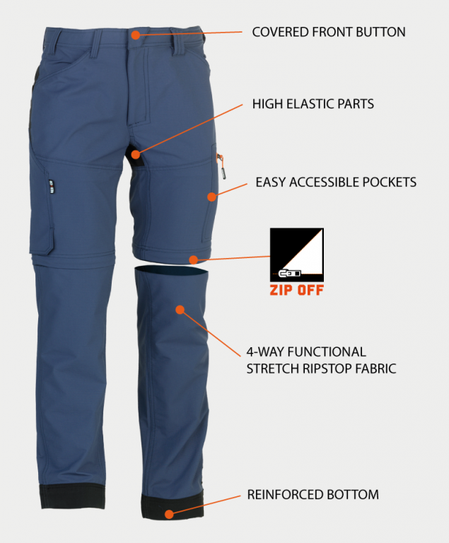 Herock Tornado Zip Off Trousers - Men