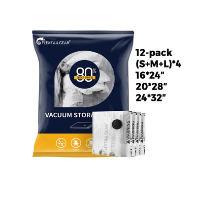 Flextail Vacuum Storage Bags by Flextail Travel Space Saver Set
