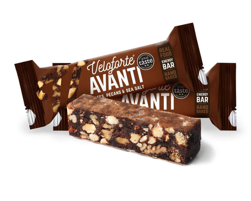 Veloforte Avanti Natural Energy Bar unwrapped