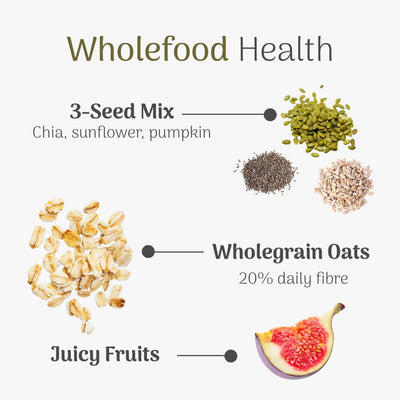 Veloforte Figs and Oat Snack Bar ingredients