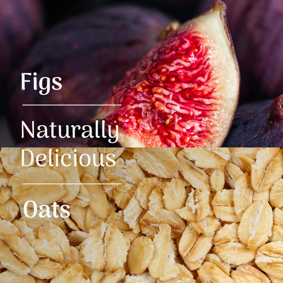 Veloforte Figs and Oat Snack Bar ingredients