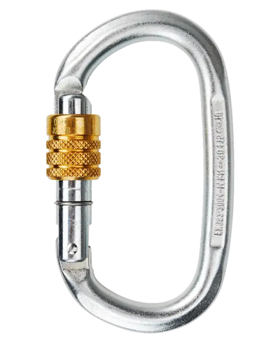 Edelrid Steel Oval Screw Locking Carabiner