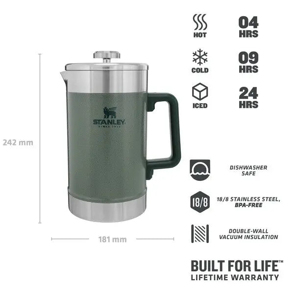 Stanley Classic Stay Hot French Press 48 oz - Shop  Camp Coffee Presses at  Trekaline