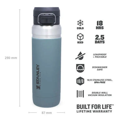 Stanley Go Quick Flip Water Bottle Leakproof - 34 oz / 1 L