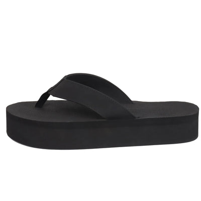 Indosole Women's ESSNTLS Platform Flip Flops