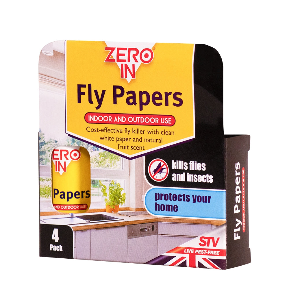 STV Zero In Sticky Fly Papers 4 Pack