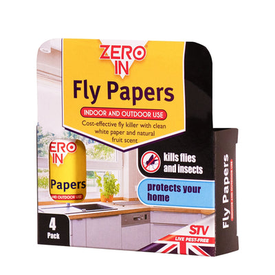 STV Zero In Sticky Fly Papers 4 Pack