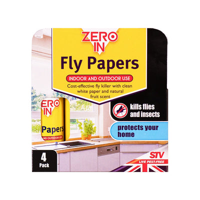 STV Zero In Sticky Fly Papers 4 Pack