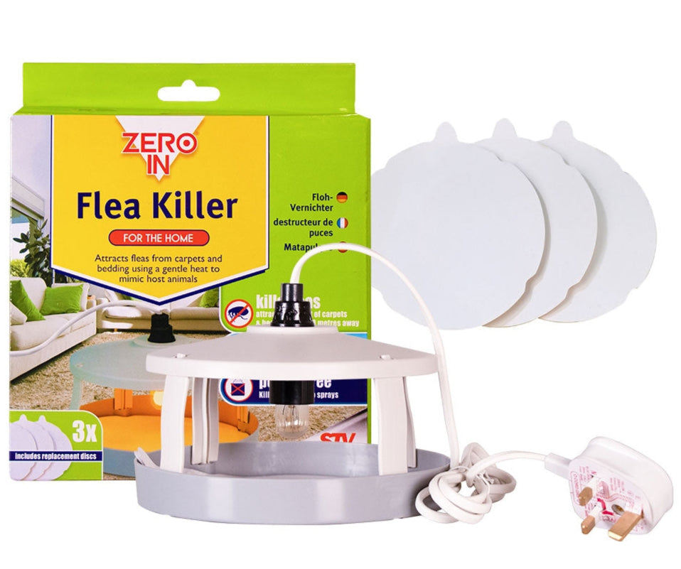 STV Zero In Flea Killer Heat Lamp Trap