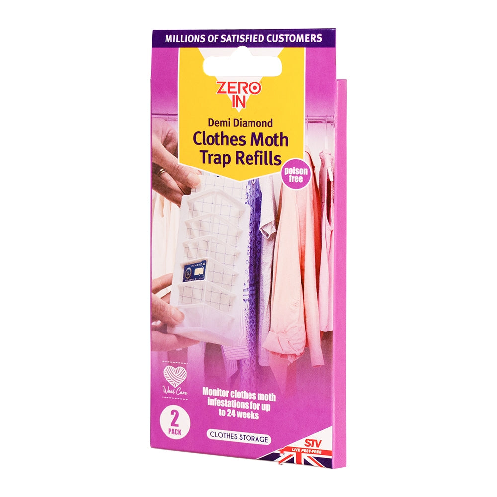 STV Zero In Demi-Diamond Clothes Moth Killer Refill 2-Pack - Shop Pest Control Lures at Trekaline